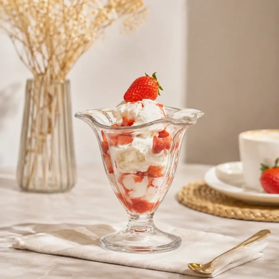 Transparent PC Mini Sundae Cup 175 ml