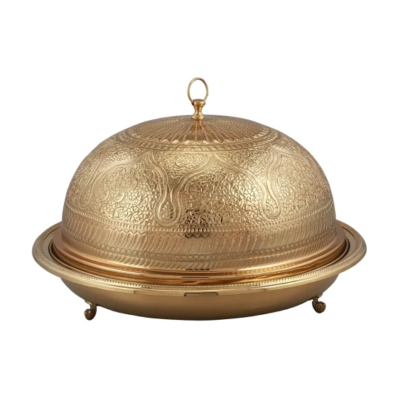 Vague Handcrafted VIP Round Ouzi & Halwa Platter Large