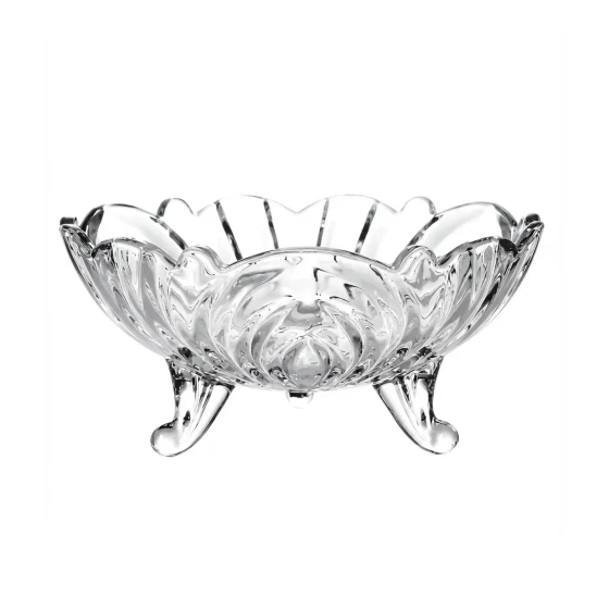 LX Glass Serving Bowl 1390 ml Wave Design