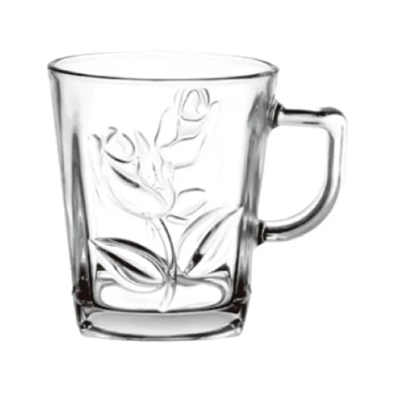 LX Glass Tea Cup 268 ml 6 Pieces Set