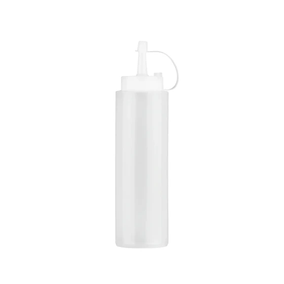 Plastic Squeezer 800 ml with Lid - White