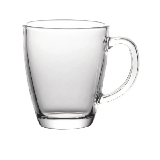 LX Glass Cup with Handle 385 ml - 9.1 x 5.5 x 10.6 cm
