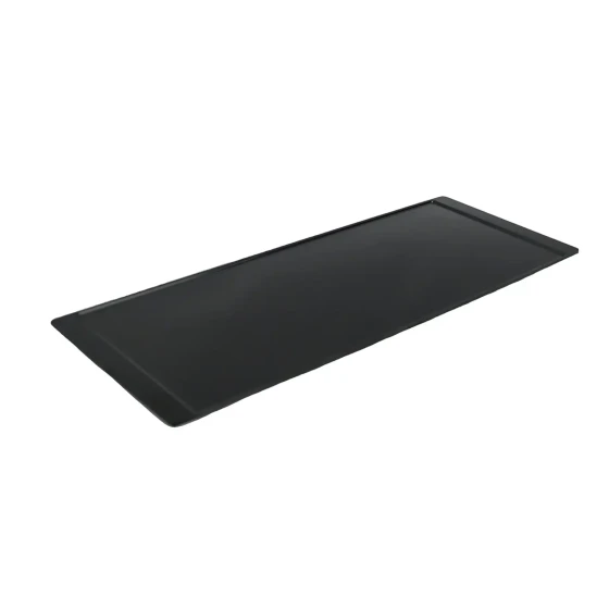 Vague Black Melamine Service Tray 33.3 x 13.1 cm