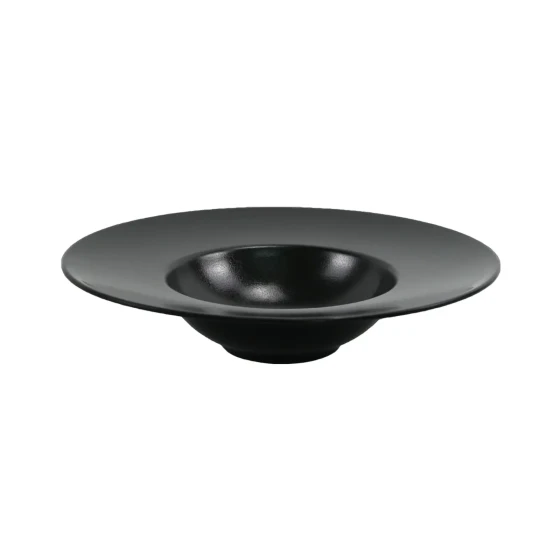 Vague Black Melamine Dip Bowl