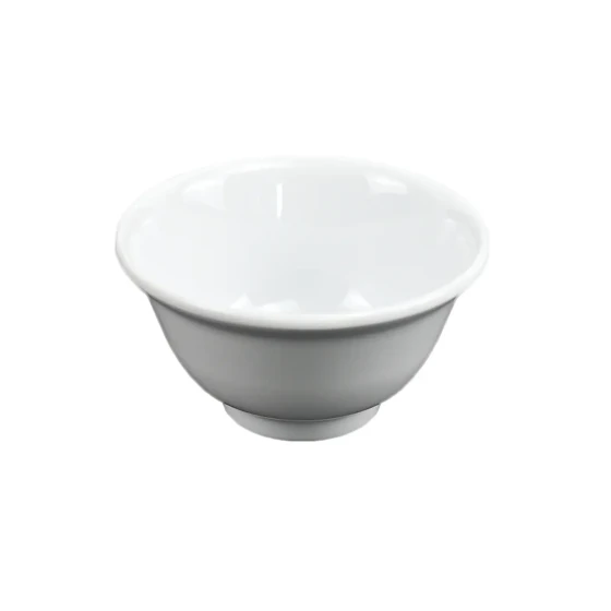 Vague Melamine White Footed Bowl