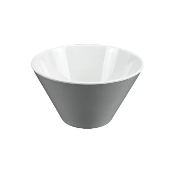 Vague Melamine White Cone Bowl