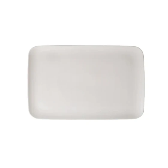 Porceletta Ivory Porcelain Modern Buffet Platter 43.6 x 28.7 cm