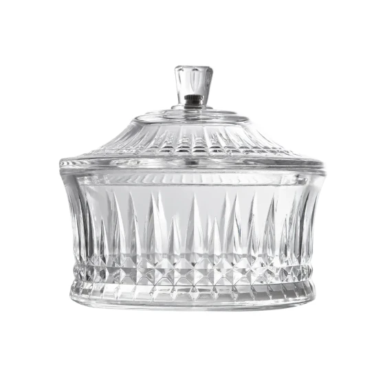 Vague Acrylic Round Bowl with Lid