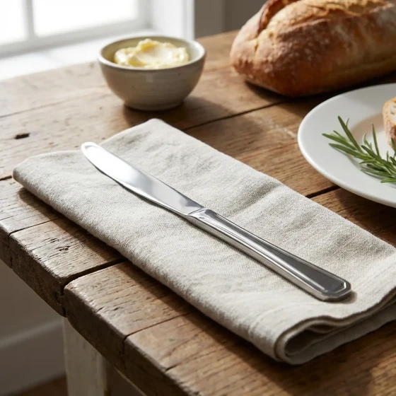 Vague Trim Stainless Steel Table Knife 21.9 cm - 3 Pcs Set