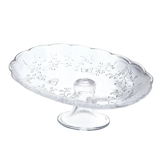 Crystaluxe Glass Cake Plate 30.7 cm with Stand