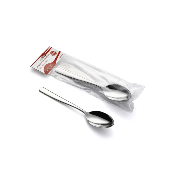 Vague Vero Stainless Steel Dessert Spoon - 6 Pcs Set