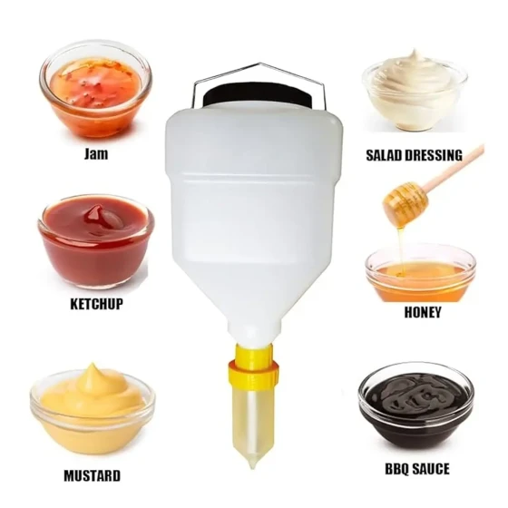 Jiwins Gravity Feeder Hanging Sauce Dispenser 5.5 Liter