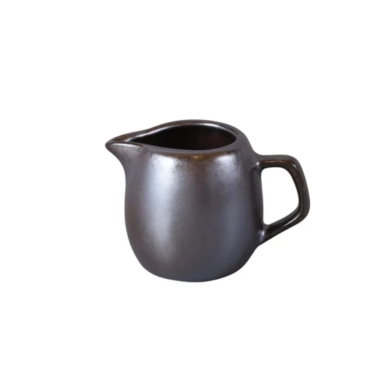Porceletta Rustic Porcelain Reactive Glaze Porcelain Creamer with Handle