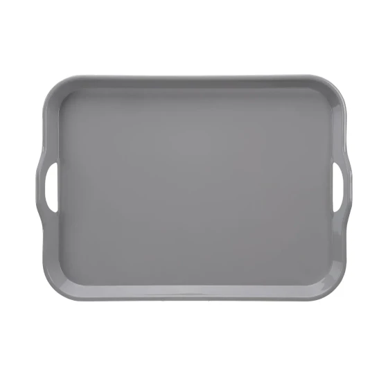 Vague Melamine Rectangular Tray with Handle 52 cm x 38 cm