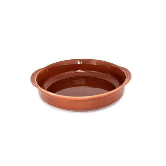 Che Brucia Brown Porcelain Deep Plate