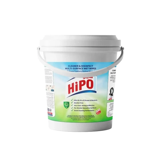 HiPO Cleaner and Disinfectant Multipurpose Surface 300 Wet Wipes