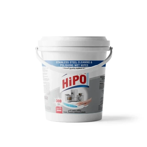 HiPO Stainless Steel Cleaning & Polishing 300 Wet Wipes