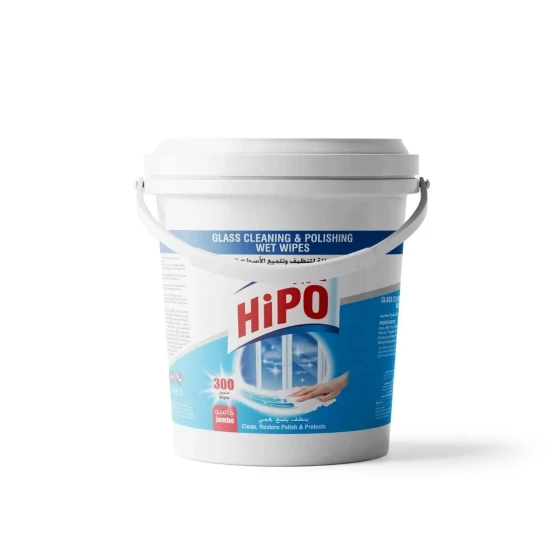 HiPO Glass Cleaning & Polishing 300 Wet Wipes
