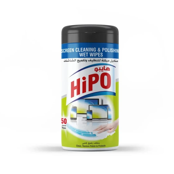 HiPO Electronic Screens Cleaning & Polishing 50 Wet Wipes