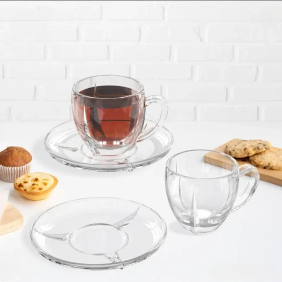City Glass 12 Piece Lavi Tea Glass 190 ml Set