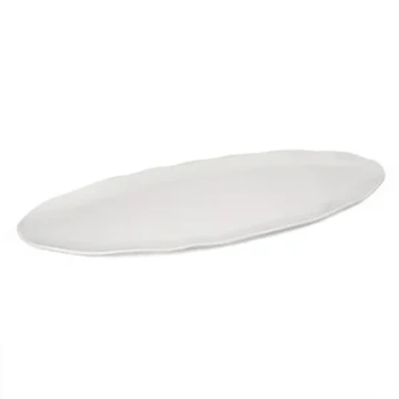 Vague Melamine Oval Wavy Edge Serving Platter 30"