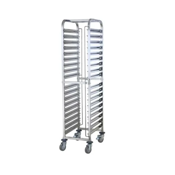Vague Stainless Steel 1/1 Single Line Tray Trolley