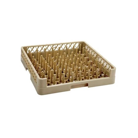 Jiwins Plastic 64-compartment Open Plate & Tray Rack Beige