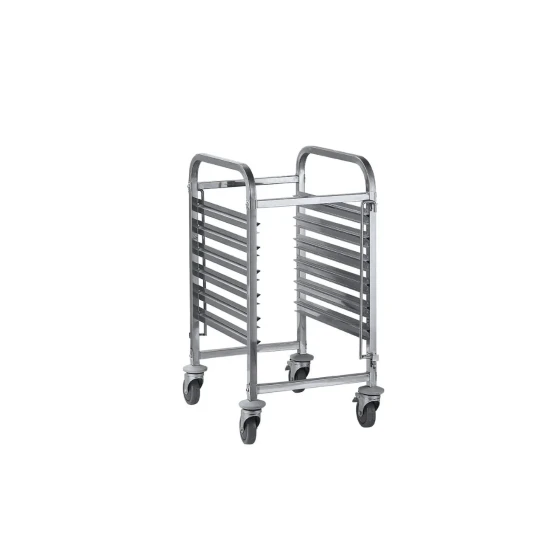 Jiwins 6 Piece 2/1 GN pans 6-Tier Rack trolley 59 x 67 x 95 cm