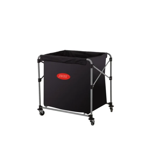 Jiwins Collapsible Laundry Cart with Caster Wheels