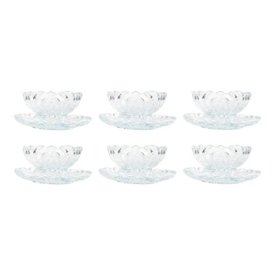 City Glass 12 Piece Mars Ice-Cream Bowl Set 200 ml