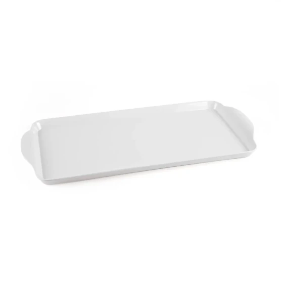 Vague Melamine Rectangular Tray with Handle 33 cm