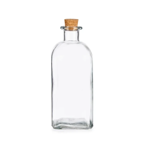 Vivalto Glass Bottle 1 Liter with Cork Stopper