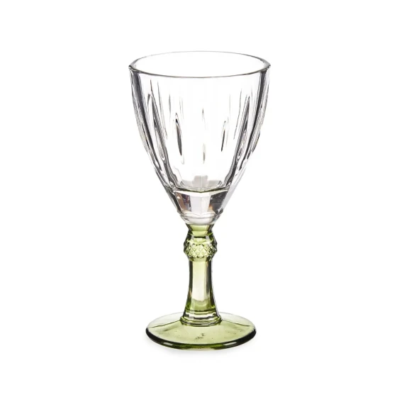 Vivalto 6 Piece Green Wine Glass 275 ml Set