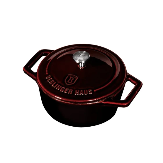 Berlinger Haus Burgundy Cast Iron Mini Pot