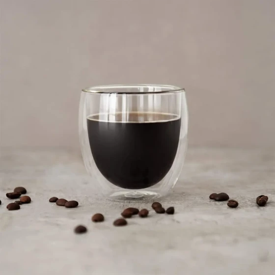 Blackstone Borosilicate Double Wall Glass Tumbler 250 ml 2 Piece Set