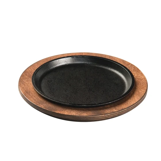 Lodge 7.25 Inch Round Walnut Wood Underliner