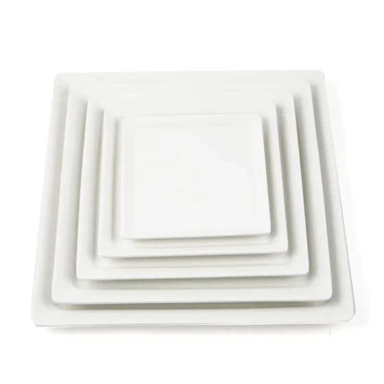 Porceletta Ivory Porcelain Square Plate
