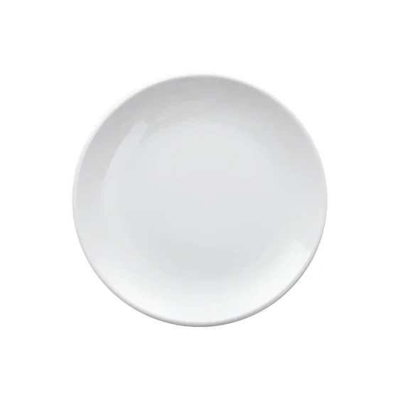 Porceletta Ivory Porcelain Rimmed Thick Plate