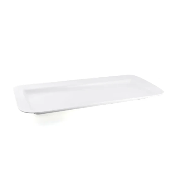 Porceletta Ivory Porcelain Rectangular Buffet Plate