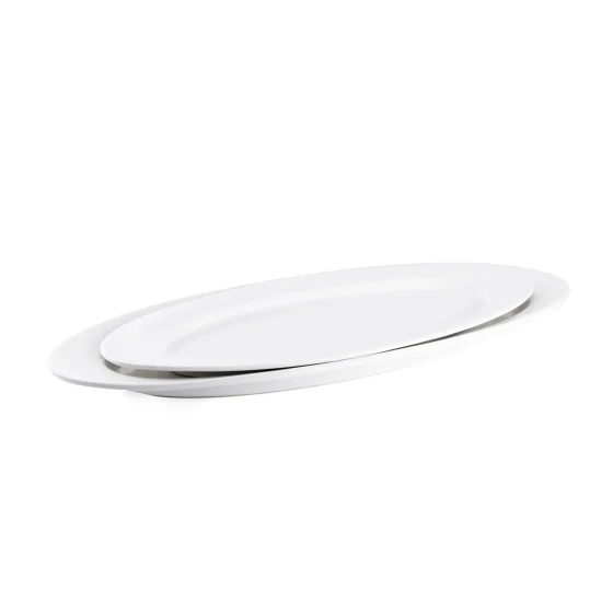 Porceletta Ivory Porcelain Oval Buffet Plate