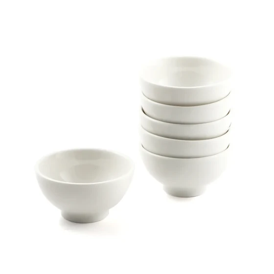 Porceletta Ivory Porcelain Small Footed Bowl