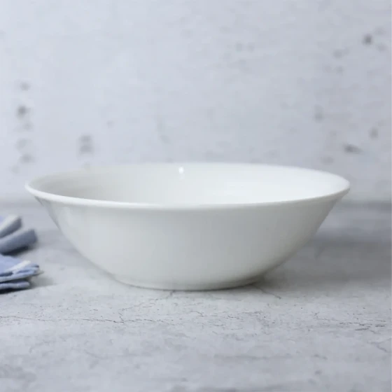 Porceletta Ivory Porcelain Round Bowl 16.3 x 5 cm
