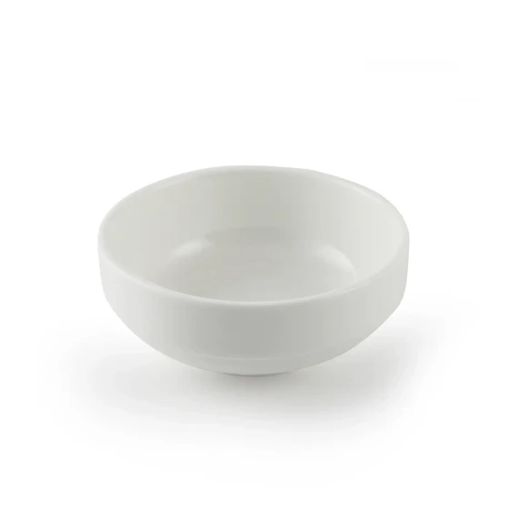 Porceletta Ivory Porcelain Stackable Rimmed Bowl 4.5"