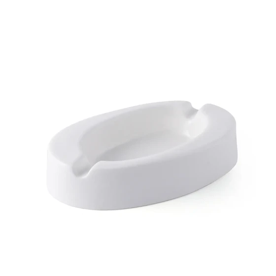 Porceletta Ivory Porcelain Oval Ashtray 5"