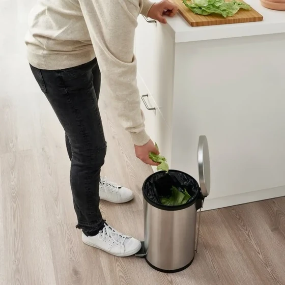 Vague Stainless Steel Pedal Bin 12 Liters