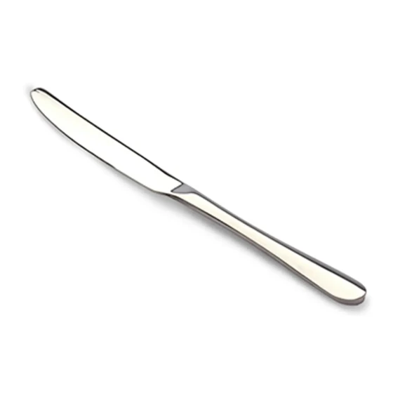 Vague Plano Stainless Steel Dessert Knife 6 Piece Set