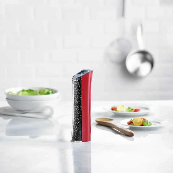 Trudeau Graviti Plus Pepper Mill Red 8"