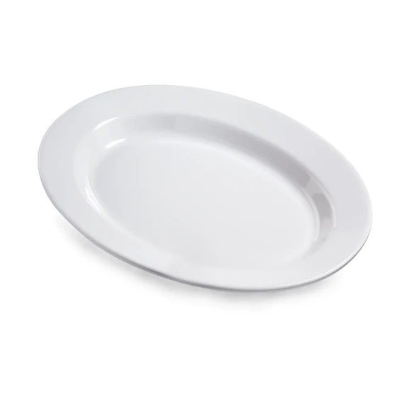Vague Melamine Deep Oval Plate 14"