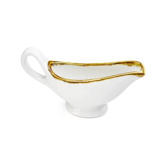 Porceletta Mocha Porcelain Sauce & Gravy Boat
