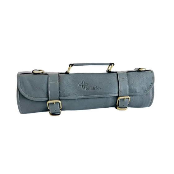 Boldric Leather Knife Roll Bag 9pockets
